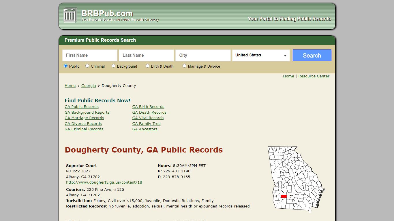 Dougherty County Public Records | Search Georgia ...