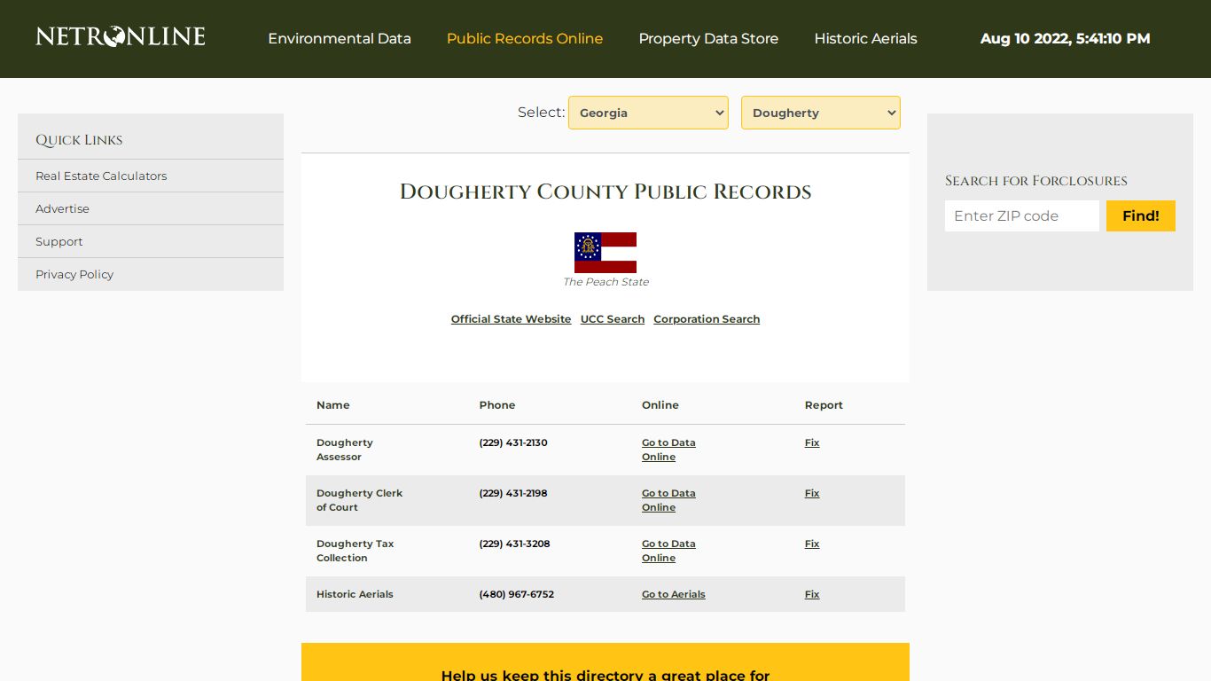 Dougherty County Public Records - NETROnline.com