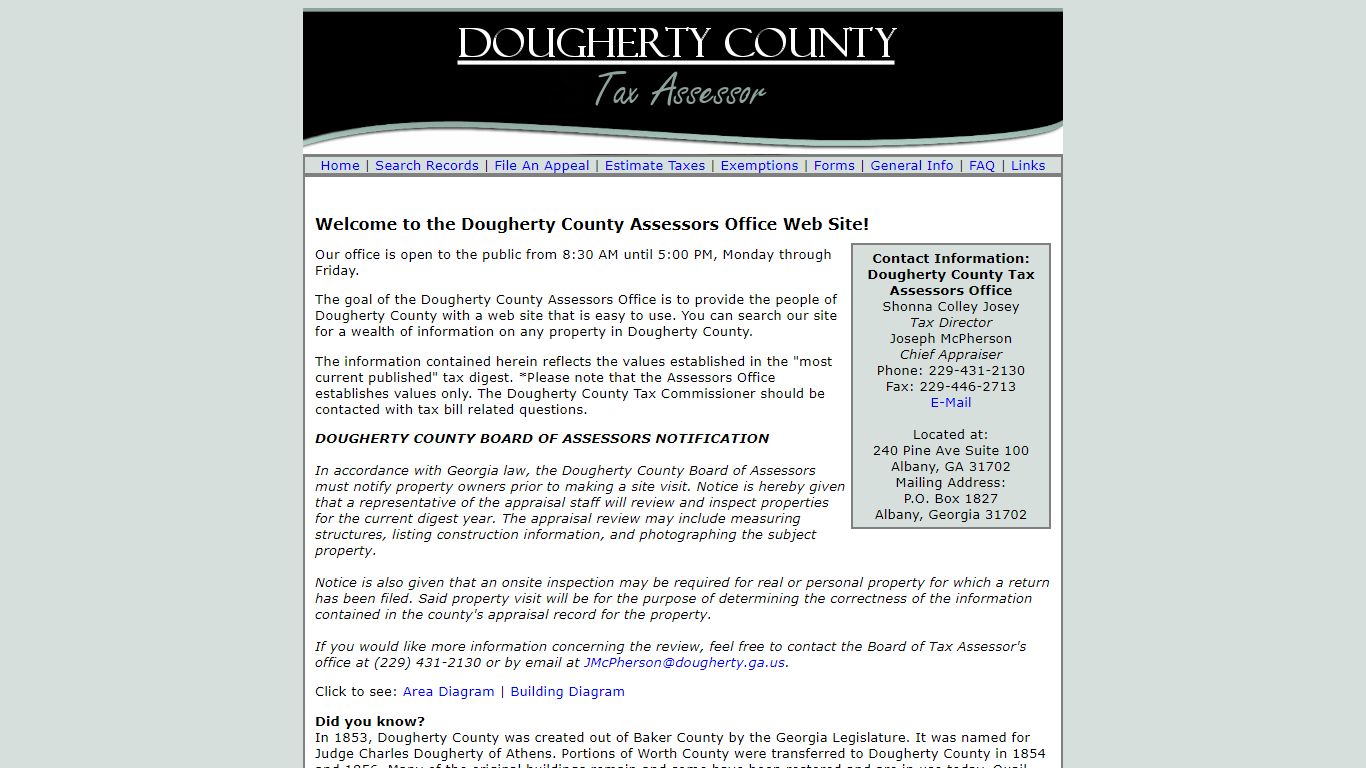 Dougherty County Tax Assessor's Office